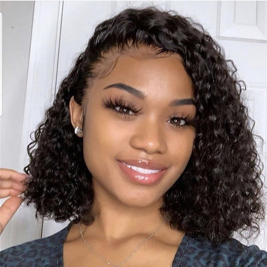 Synthetic Lace Front Wig Africa Small Curly Wig