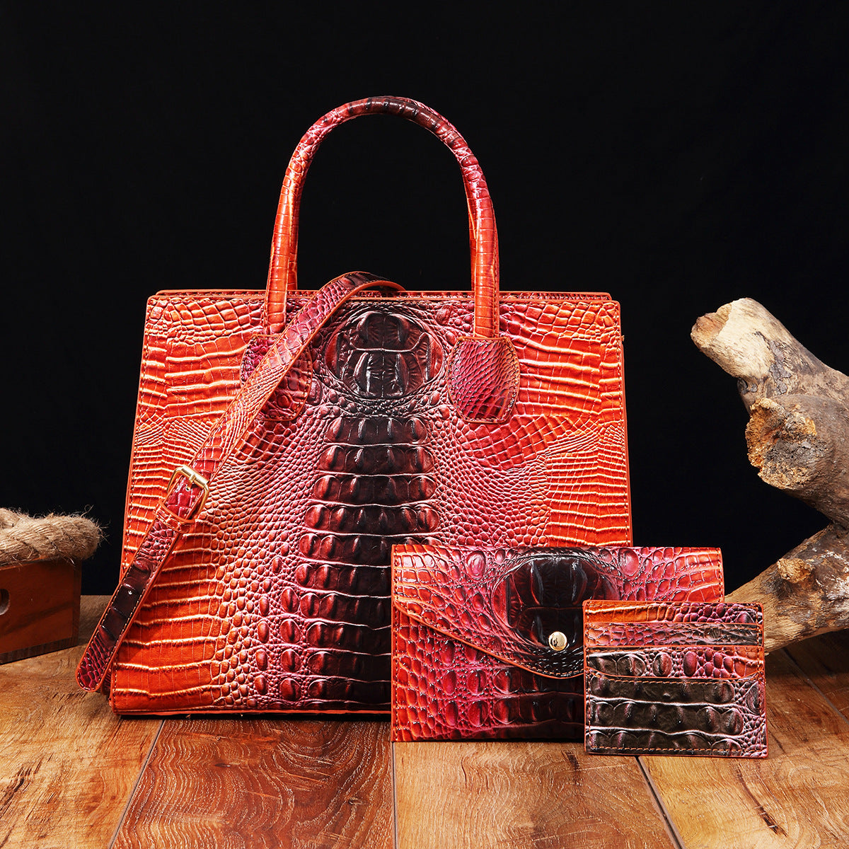 Vibrant Crocodile-Grain Design In The Brummie Style