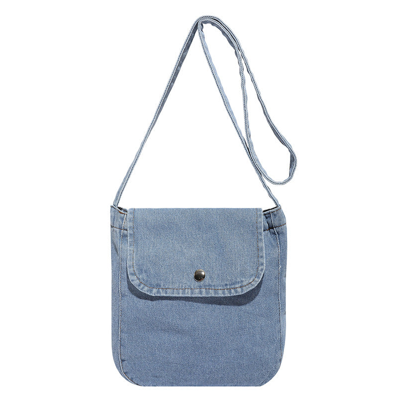 Denim Commuter Crossbody Bag