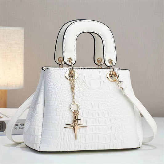Elegant Crocodile Skin Lady Bag