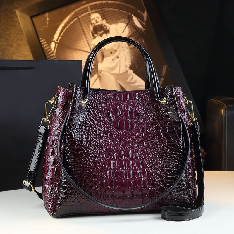 Stylish And Colourful Crocodile Skin Shoulder Bag