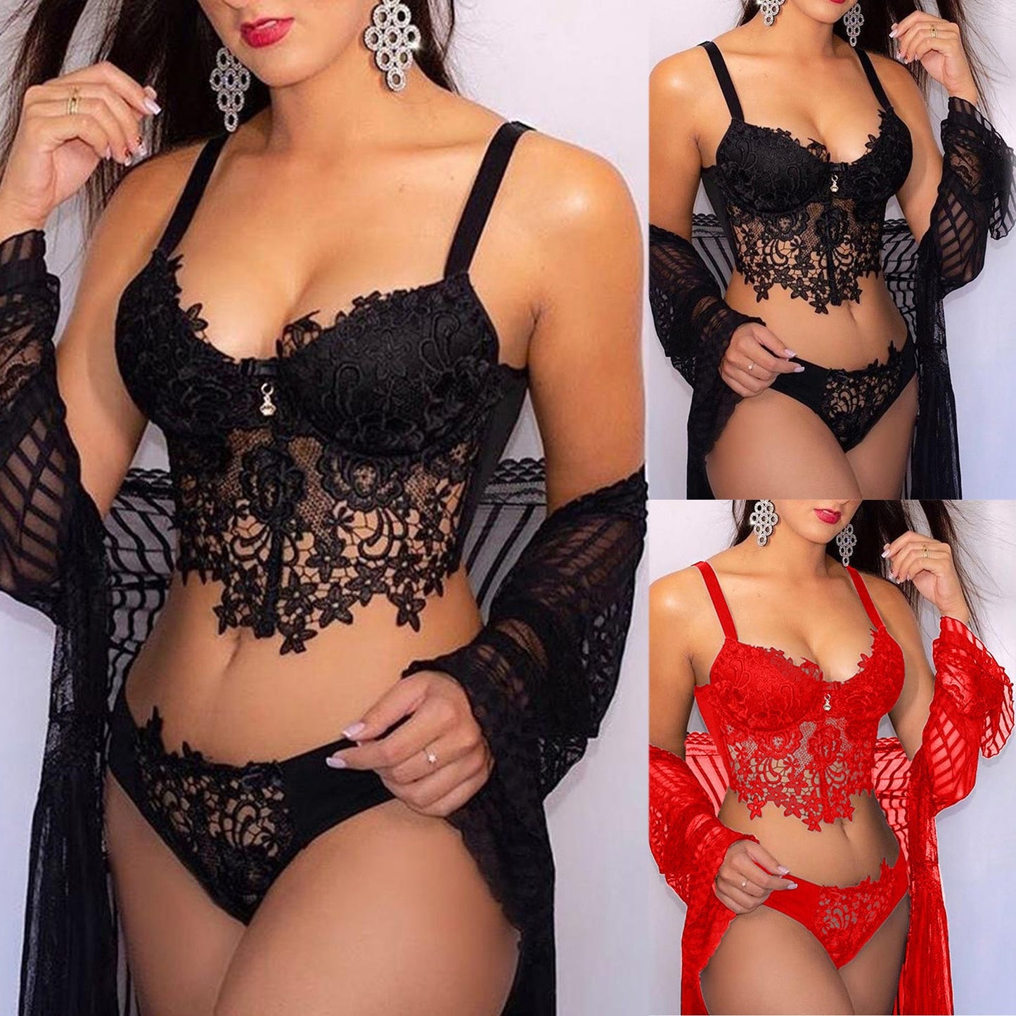 Suit Lace Hollow Sling Lingerie