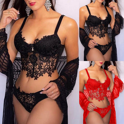 Suit Lace Hollow Sling Lingerie