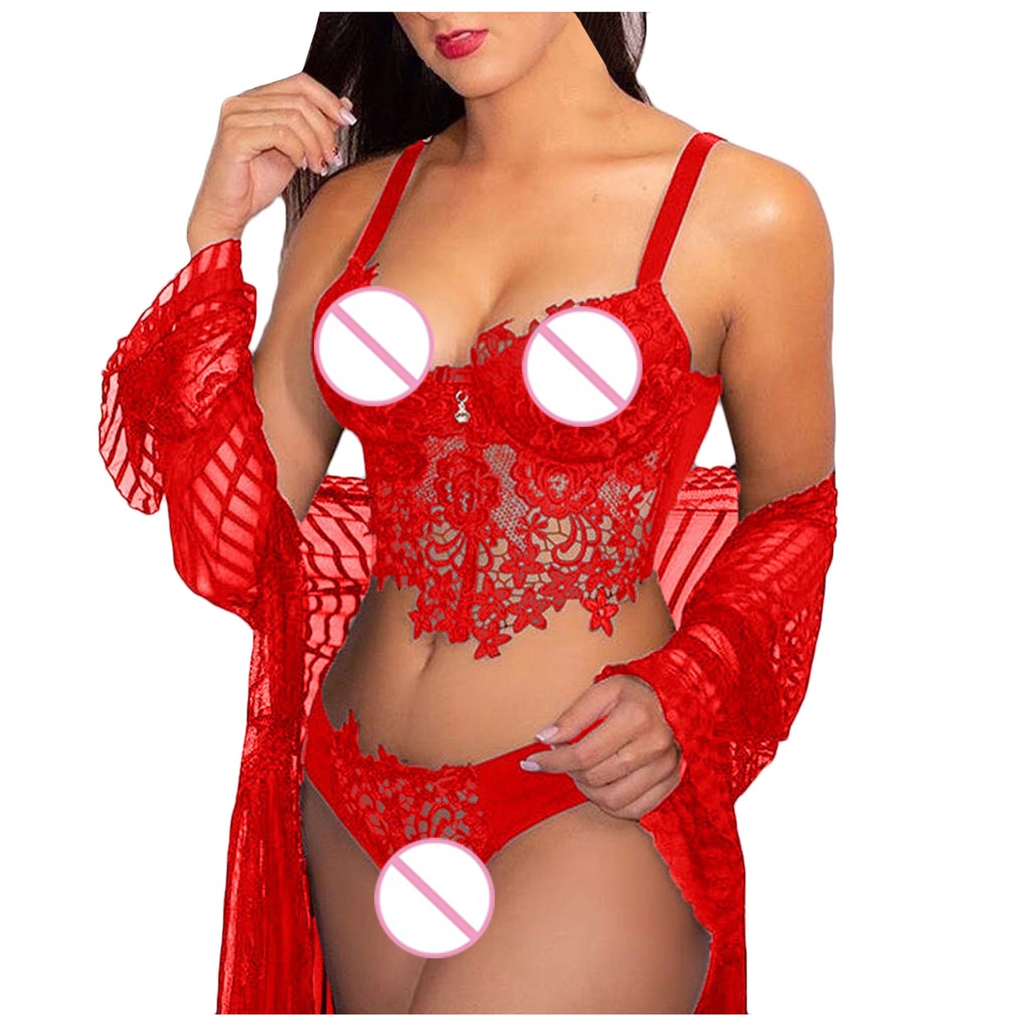 Suit Lace Hollow Sling Lingerie