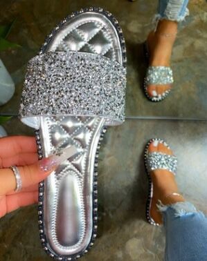 Rhinestone Bling Sandals