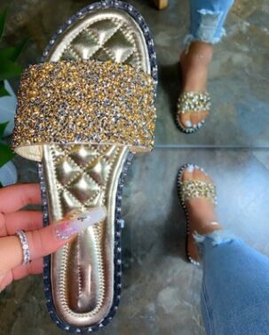 Rhinestone Bling Sandals
