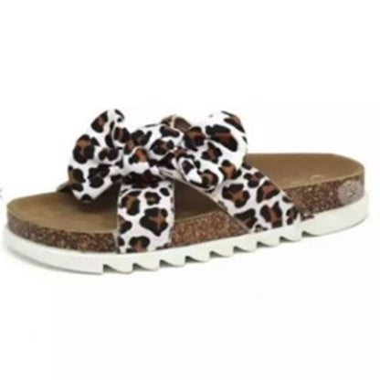 Summer Thick Soled Beach Bowknot Slippers