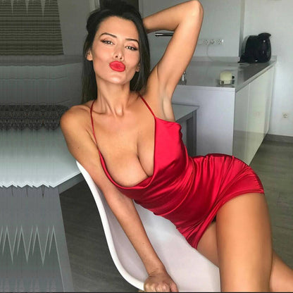 Summer Satin Party Dress