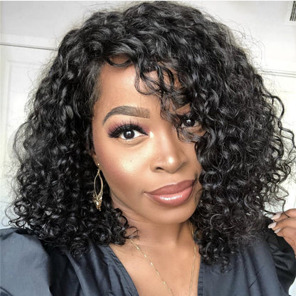 Synthetic Lace Front Wig Africa Small Curly Wig