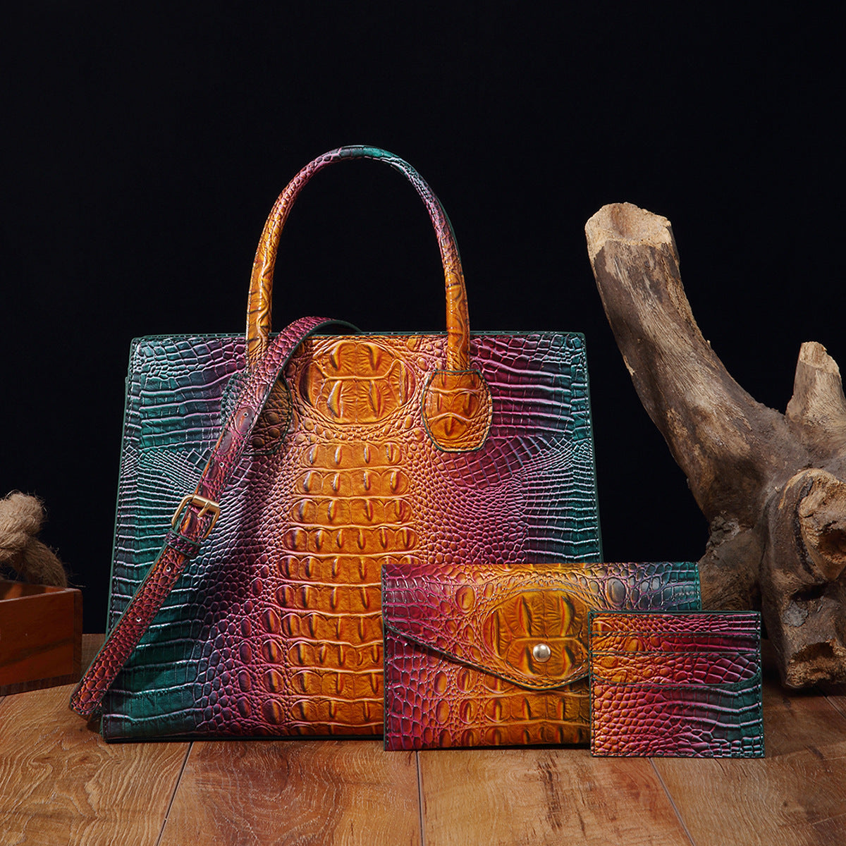 Vibrant Crocodile-Grain Design In The Brummie Style