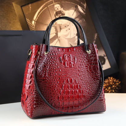 Stylish And Colourful Crocodile Skin Shoulder Bag