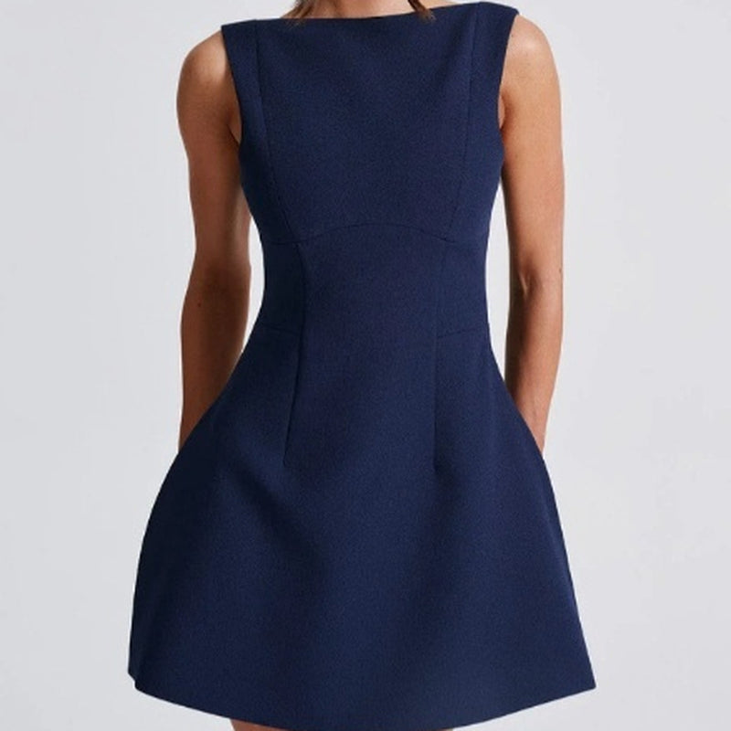 Sexy Slim-Fitting Backless Short Dress