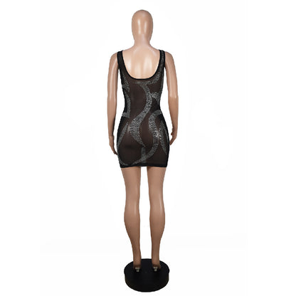 Rhinestone NC Dress