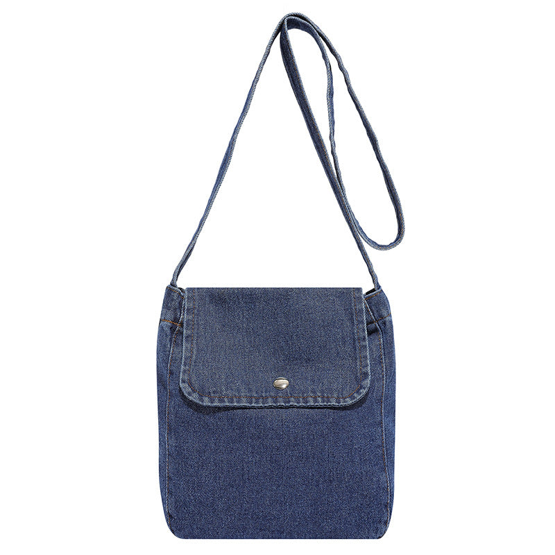 Denim Commuter Crossbody Bag