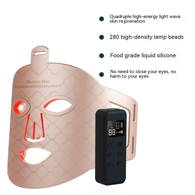 Infrared Phototherapy Beauty Apparatus Face Led Colour Skin Rejuvenation Mask