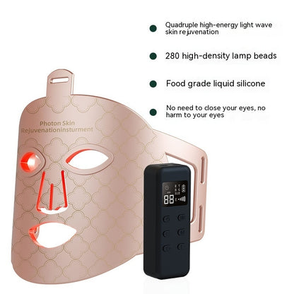 Infrared Phototherapy Beauty Apparatus Face Led Colour Skin Rejuvenation Mask