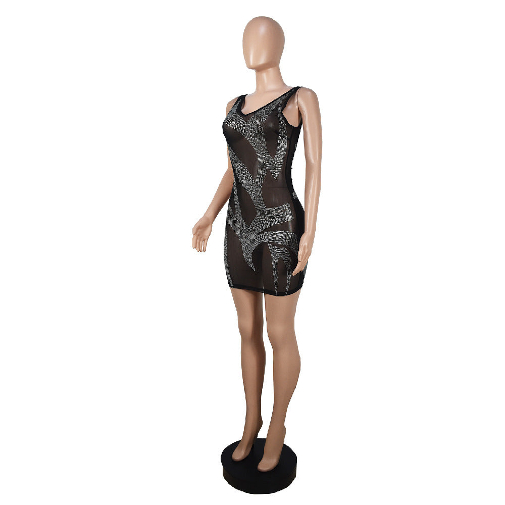 Rhinestone NC Dress