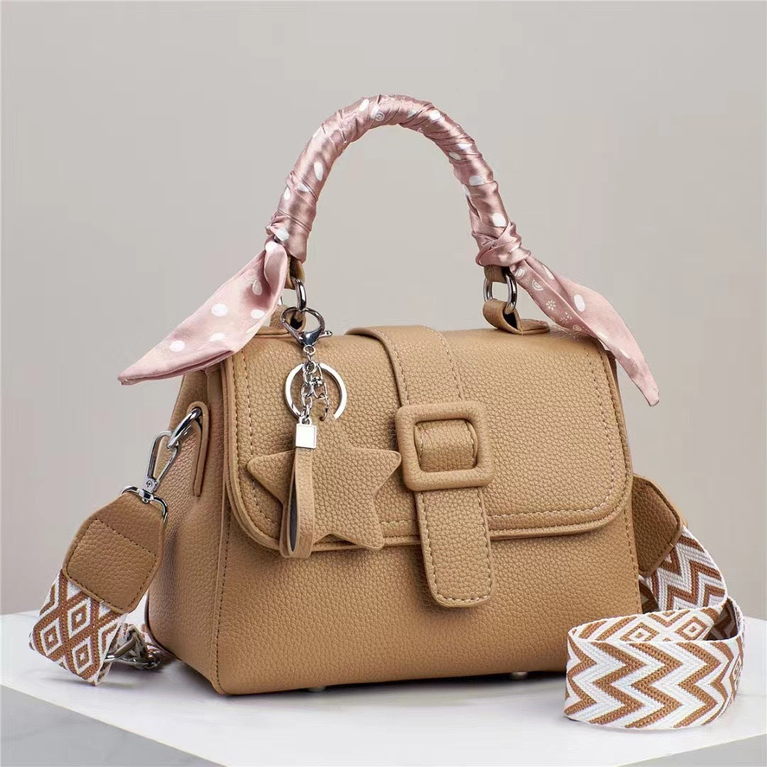 Solid Colour Spring And Summer Handbag
