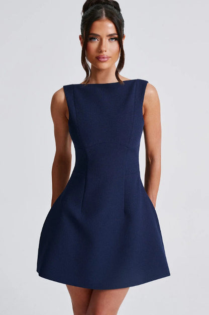 Sexy Slim-Fitting Backless Short Dress