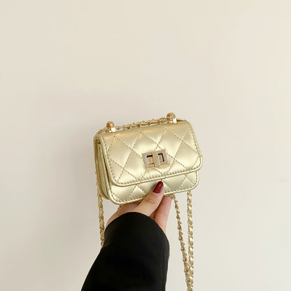Lock-Clasp Chain All-Match Crossbody Bag