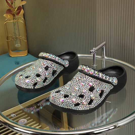 Platform Rhinestone Casual Sandals