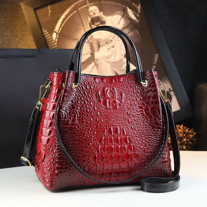 Stylish And Colourful Crocodile Skin Shoulder Bag