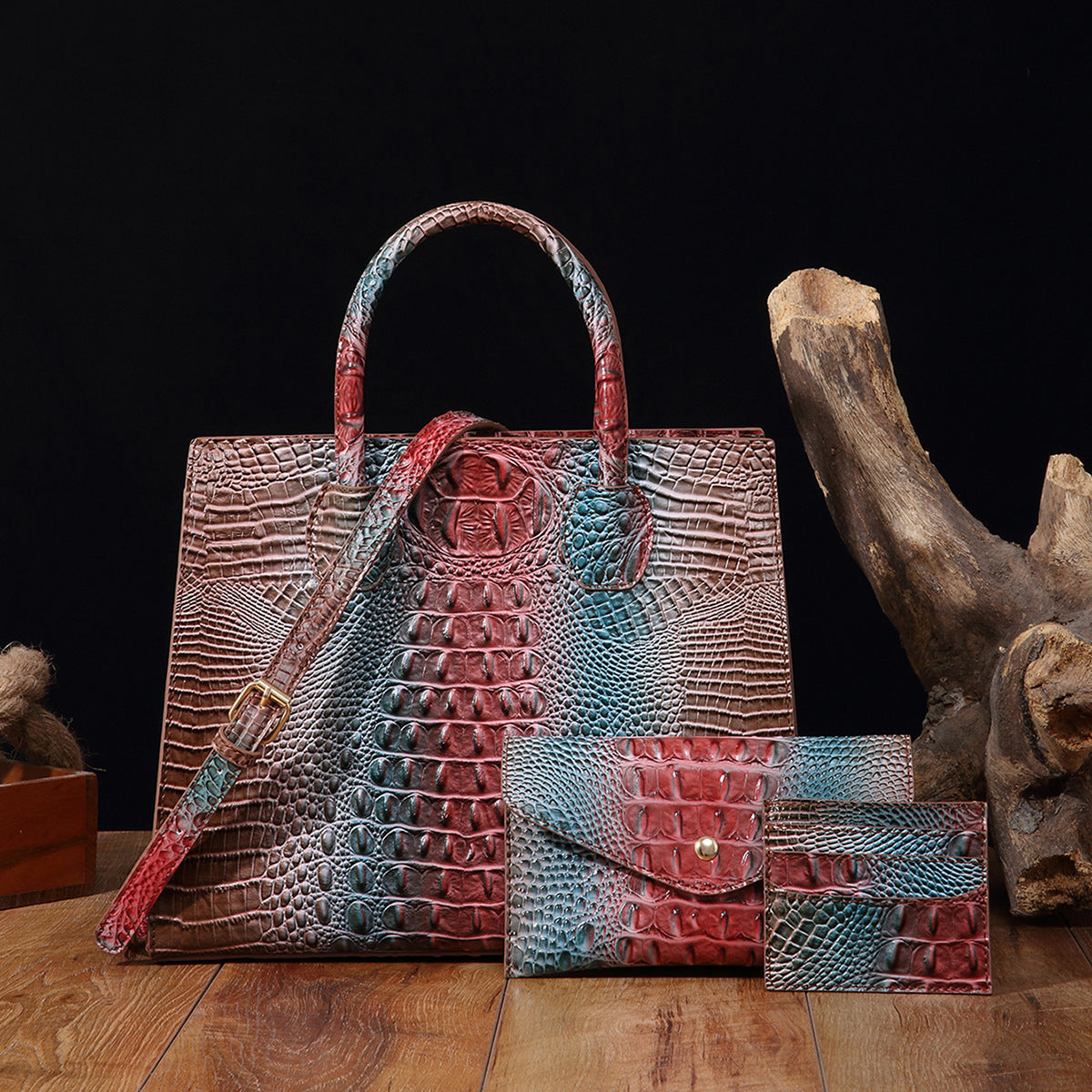 Vibrant Crocodile-Grain Design In The Brummie Style