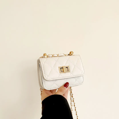 Lock-Clasp Chain All-Match Crossbody Bag