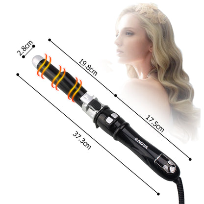 Otating Curling Iron Wand Automatic Hair Curler Instant Auto Heat Hair Waver