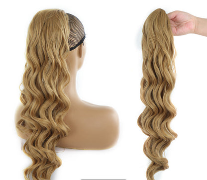 Wave Drawstring Ponytail Matte High Temperature Silk Chemical Fiber Wig