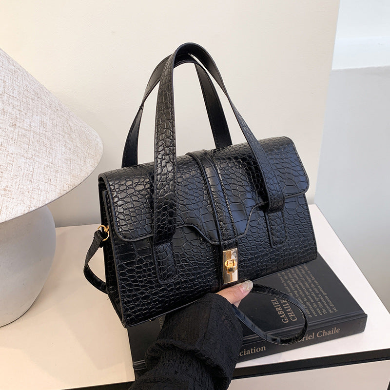 Western-style Solid-colour Crocodile-pattern