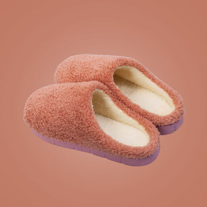 Furry  Soft Winter Bedroom Slippers