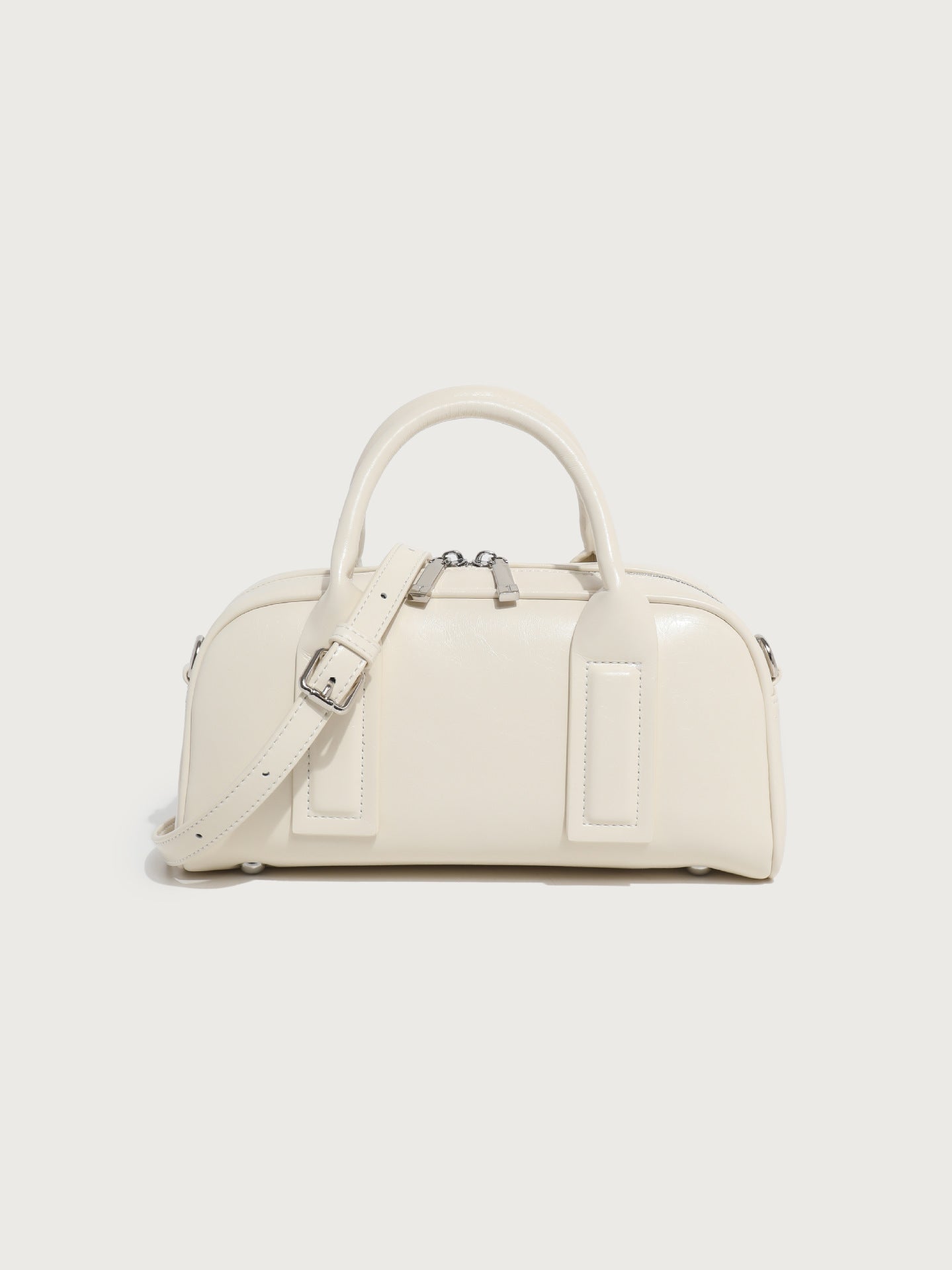 Soft Leather Simple Tote Crossbody Bag