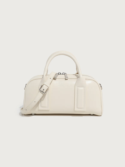 Soft Leather Simple Tote Crossbody Bag