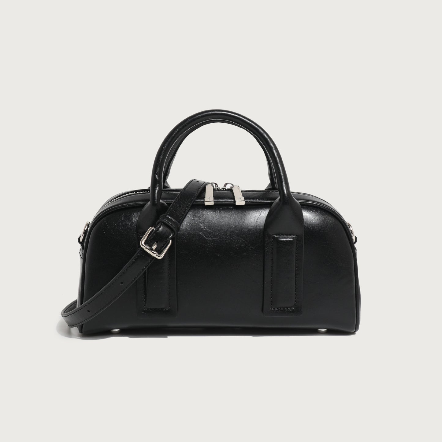 Soft Leather Simple Tote Crossbody Bag