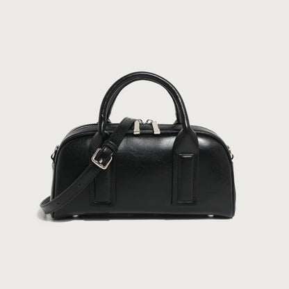 Soft Leather Simple Tote Crossbody Bag