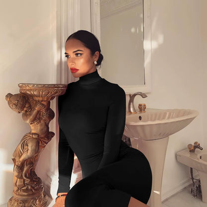 Spring Longuette Long-Sleeved Elastic Force