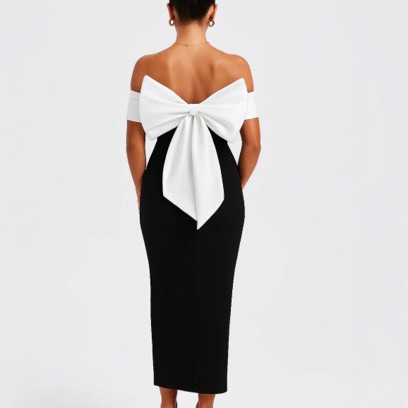 Spicy Girl Backles Waist-cinching Lace-up Dress