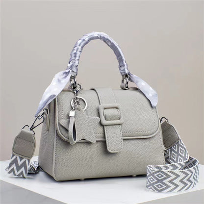 Solid Colour Spring And Summer Handbag