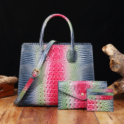 Vibrant Crocodile-Grain Design In The Brummie Style