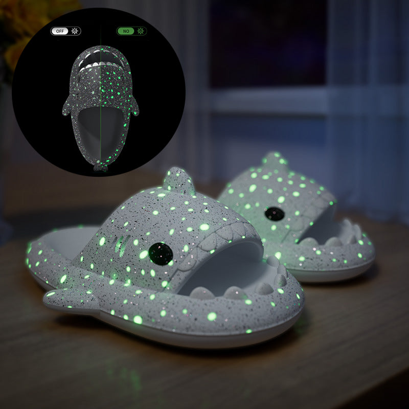 Shark Slippers With Starry Night Light Design