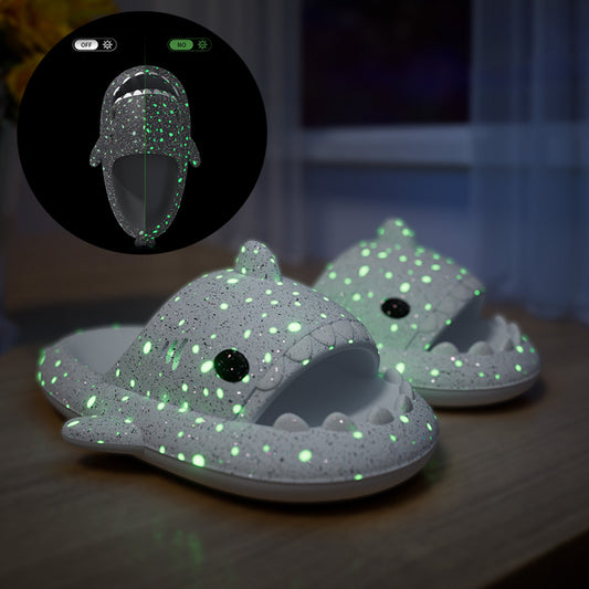 Shark Slippers With Starry Night Light Design