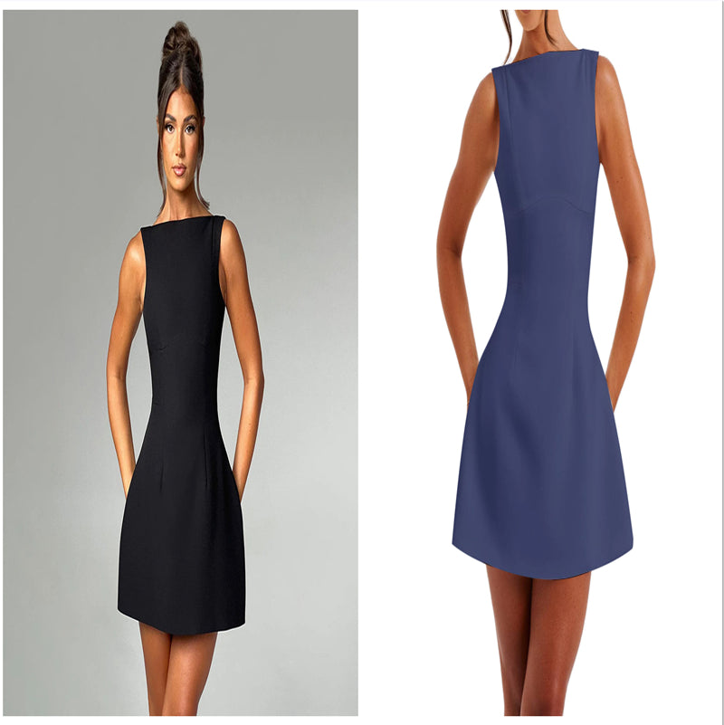 Sexy Slim-Fitting Backless Short Dress