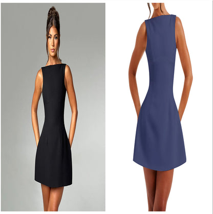 Sexy Slim-Fitting Backless Short Dress