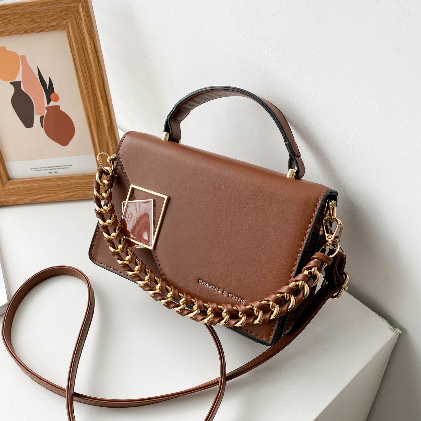 Square Chain Shoulder Crossbody Bag