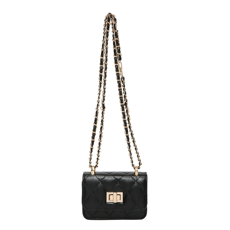 Lock-Clasp Chain All-Match Crossbody Bag