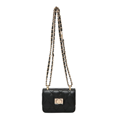 Lock-Clasp Chain All-Match Crossbody Bag