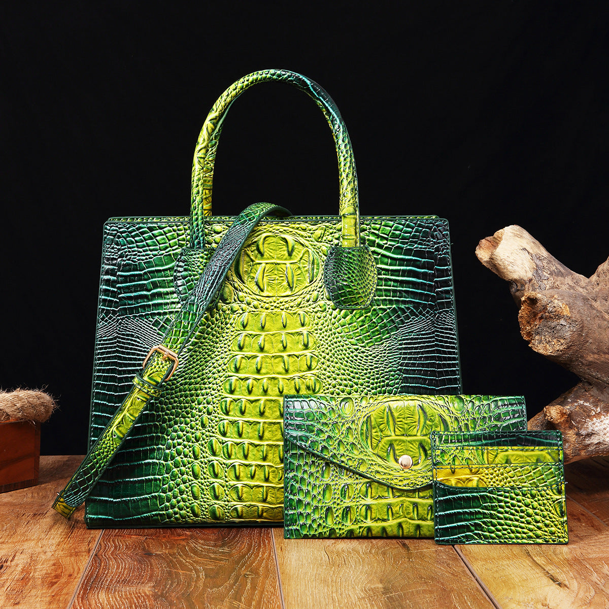 Vibrant Crocodile-Grain Design In The Brummie Style