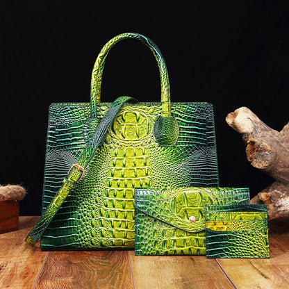 Vibrant Crocodile-Grain Design In The Brummie Style
