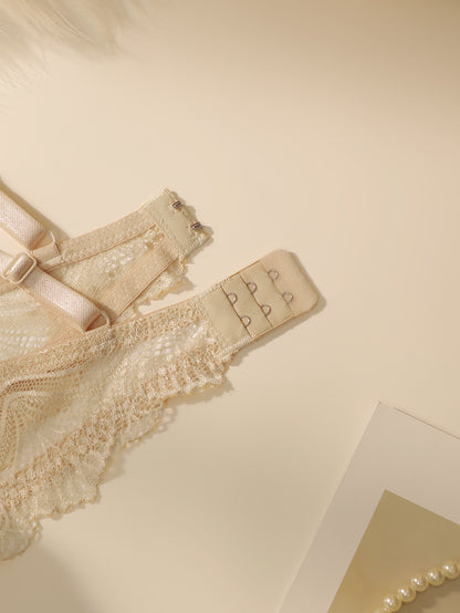 Lingerie Set, Sexy Lace Trim Lingerie Set